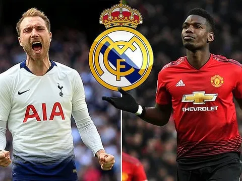 Cơn đau đầu của Real Madrid: Pogba hay Eriksen?