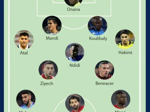 Đội hình cầu thủ châu Phi xuất sắc nhất 2019: Không thể thiếu Salah và Mane