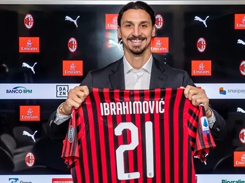 Đã rõ lý do Ibrahimovic chọn số áo 21 ở AC Milan