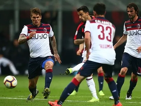 Đánh bại Bologna, AC Milan tiếp tục cuộc đua giành vé dự C1