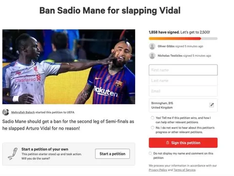 Đáp trả vụ Messi, Barcelona đòi cấm Mane thi đấu