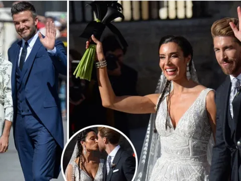 David Beckham rạng rỡ trong ngày trọng đại của Ramos