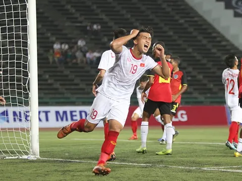 Sao U22 Việt Nam tiết lộ lý do bật khóc khi sút tung lưới Timor Leste