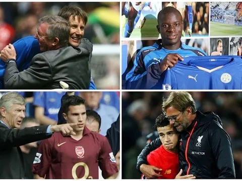 Đội hình 11 phi vụ béo bở Premier League: 2 niềm kiêu hãnh Sir Alex, Judas của Giáo sư