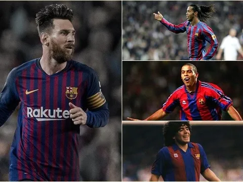 Đội hình 11 siêu sao Nam Mỹ xuất sắc nhất trong lịch sử Barca: Hàng công cực khủng