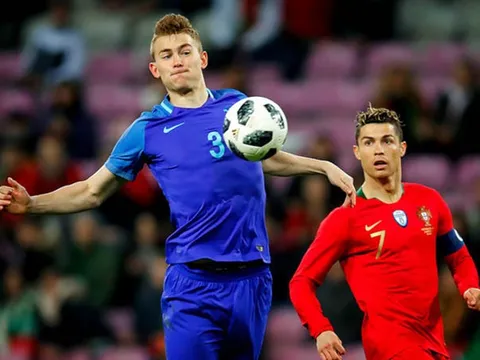Bồ Đào Nha - Hà Lan: Ronaldo trả cả vốn lẫn lãi cho De Ligt?
