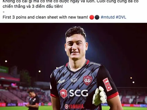 Đặng Văn Lâm nói điều thật lòng sau chiến thắng đầu tiên cùng Muangthong