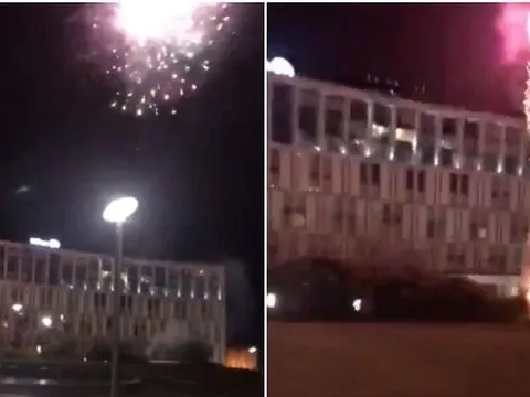 Fan Liverpool đốt pháo ngoài khách sạn của Barcelona