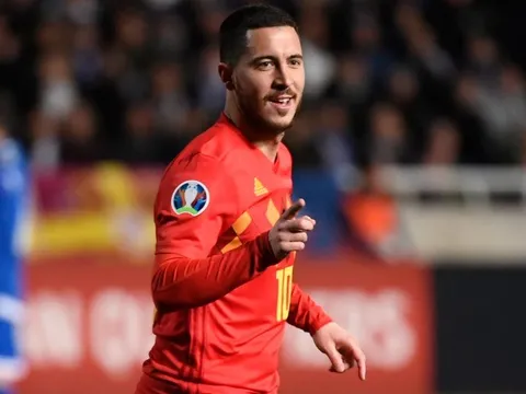 Hazard kỷ niệm trận đấu 100 ý nghĩa, tuyển Bỉ nhẹ nhàng đả bại Đảo Síp