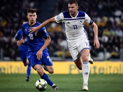 Ghi bàn, đổ cả máu, Dzeko vẫn nếm trái đắng trước Italia