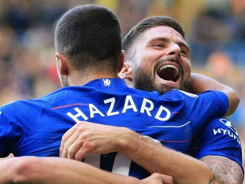 Thống kê thú vị về Eden Hazard và Olivier Giroud