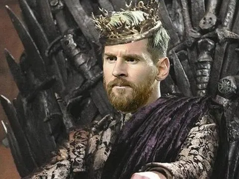 Góc biếm họa: Đức vua Lionel Messi sau đêm Camp Nou huyền ảo