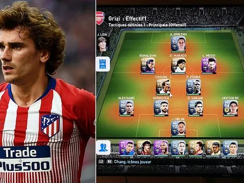 Griezmann để lộ đội hình trong mơ, màu áo ưa thích là Arsenal