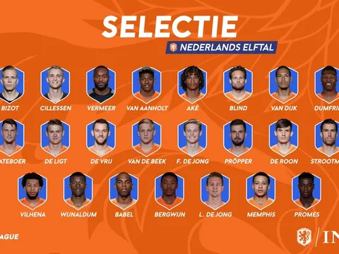 Hà Lan triệu tập đội hình 'khủng', Tam sư không khỏi run sợ