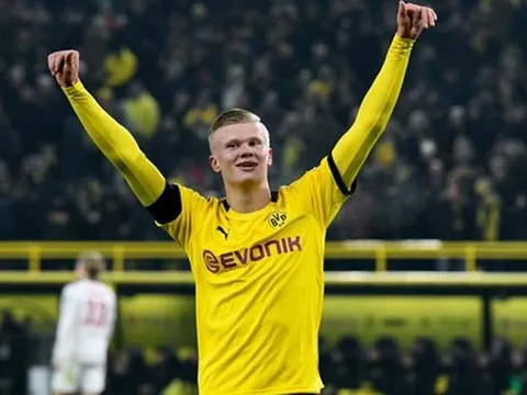 Haaland tiếp tục khiến Bundesliga rung chuyển, tạo nên thành tích "vô tiền khoáng hậu"