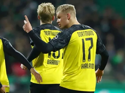 "Họng pháo" Haaland tiếp tục nổ, thiết lập thành tích siêu khủng ở Dortmund