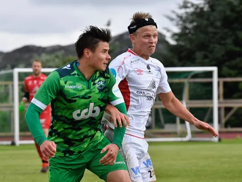 Tiền đạo Việt kiều Alexander Đặng liên tục "nhả đạn" tại Na Uy