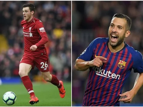 Jordi Alba vs Andy Robertson: Màn so tài của hai hậu vệ trái xuất sắc nhất châu Âu