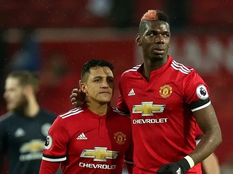 Khủng khiếp! Man Utd tan nát vì 2 'ông hoàng' Sanchez, Pogba