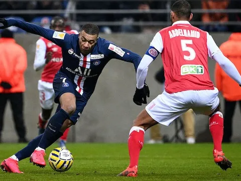 Kylian Mbappe và siêu phẩm vào lưới Reims