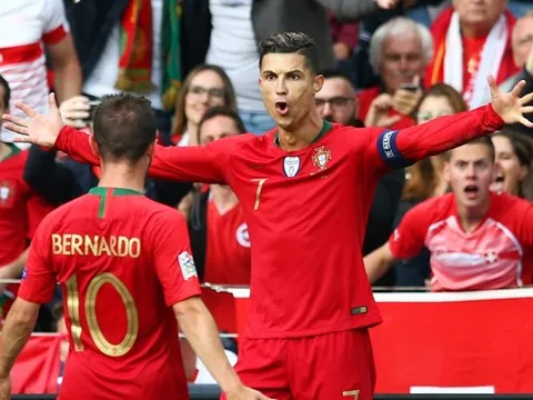 Lập hattrick vào lưới Thụy Sĩ, Ronaldo thiết lập 3 thông số khủng