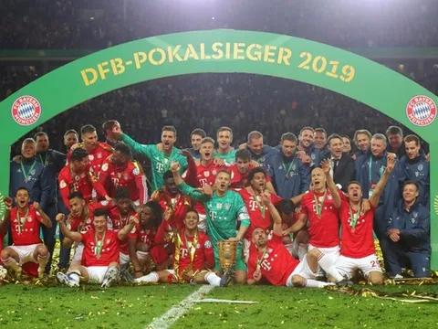 Lewy tỏa sáng, Bayern đè bẹp Leipzig đăng quang cúp quốc gia Đức