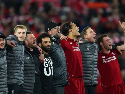 Liverpool làm được điều chưa từng có trong lịch sử Champions League