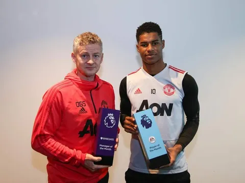 Marcus Rashford đăng đàn chúc mừng HLV Solskjaer