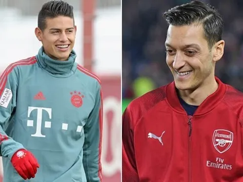 Nếu Arsenal phải chia tay Ozil, "song James" sẽ là sự thay thế sáng giá