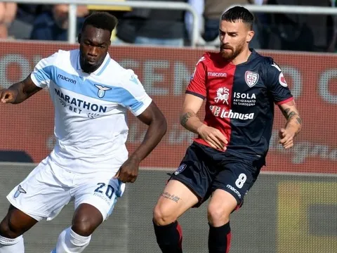 Nghẹt thở vượt qua Cagliari, Lazio tiến gần đến vé dự Europa League