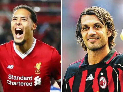 Người hâm mộ nói gì khi so sánh Maldini với Van Dijk?