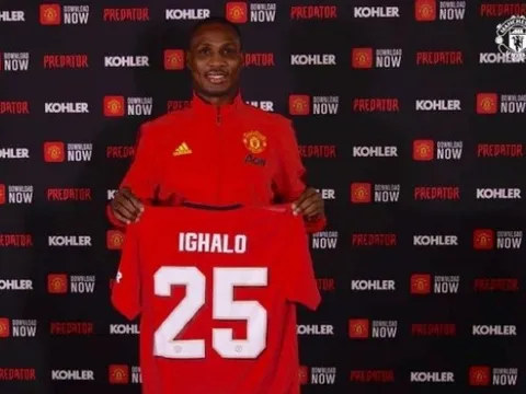 Odion Ighalo có lần đầu tiên trong màu áo Man United