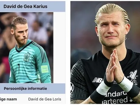 SỐC! De Gea được đổi tên thành "David de Gea... Karius"
