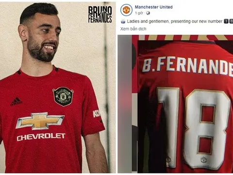 CHÍNH THỨC: Man Utd thửa số áo hoàn hảo cho Bruno Fernandes