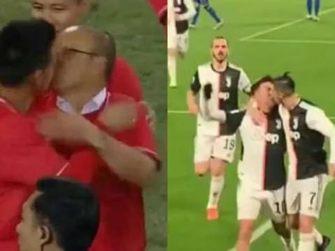 Ronaldo gặp 'tai nạn' đỏ mặt với Dybala, giống thầy Park và Văn Quyết