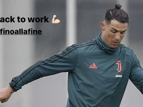Ronaldo trở lại tập luyện, ngay lập tức gây ấn tượng vì 1 điều