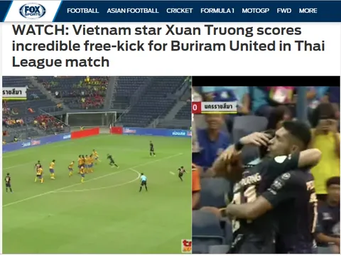 Báo châu Á: Xuân Trường đã tạo siêu phẩm và đi vào lịch sử Thai-League