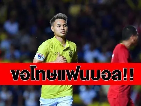 Đội phó ĐT Thái Lan: "Một trận đấu tệ hại, tôi thật sự thất vọng"