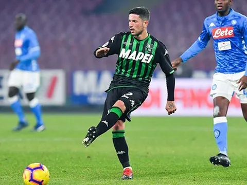 Sassuolo chốt giá cuối cùng cho AC Milan trong thương vụ Sensi