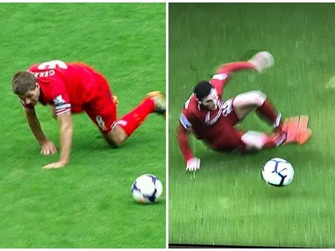 SỐC: Sao Liverpool tái hiện pha trượt chân kinh điển của Gerrard trước Chelsea