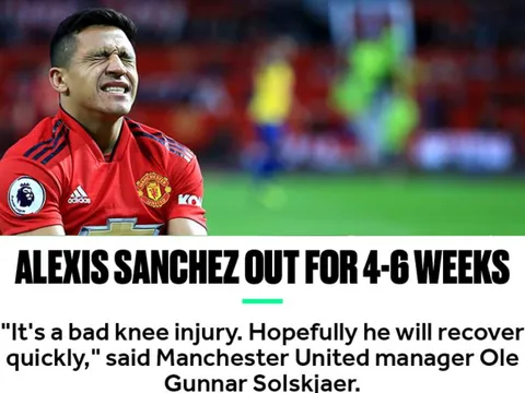 Solskjaer xác nhận thời gian ngồi ngoài của Sanchez