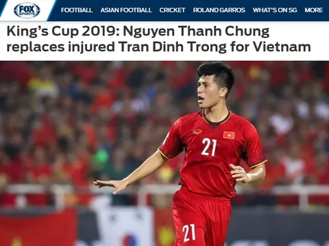 Báo châu Á: Đã rõ người thay thế Đình Trọng tham dự King's Cup