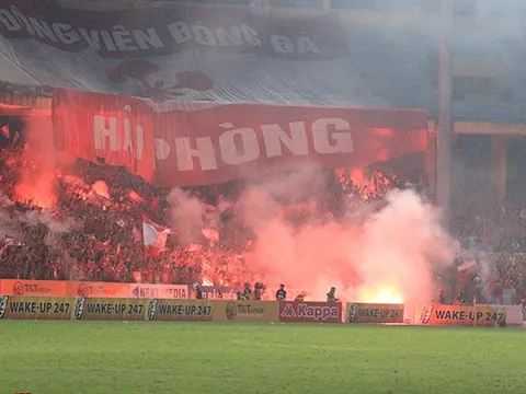 Tổng cục TDTT chỉ đạo giải quyết việc đốt pháo sáng của CĐV Hải Phòng