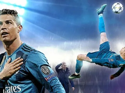Tròn 1 năm Ronaldo móc bóng làm tung lưới Juve ở Champions League