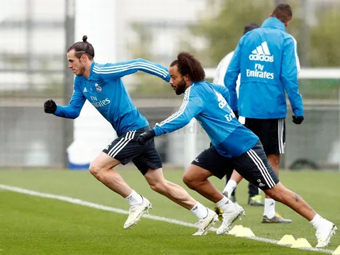 Tương lai bất định, Bale và Marcelo trở thành "bộ đôi cùng tiến" trên sân tập