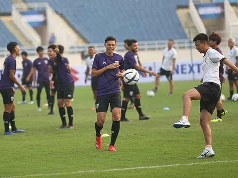 U23 Thái Lan "thư giãn" ở Mỹ Đình chờ đấu Indonesia