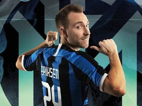 Vượt Ronaldo, Eriksen trở thành cầu thủ giá trị nhất Serie A