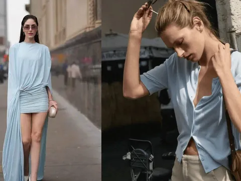 Xanh băng lên ngôi hè 2026: Gam màu “hạ nhiệt” thị giác, mặc là sang mà không cần cố