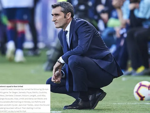 XONG! Barca chốt 18 cầu thủ tiếp đón Man Utd