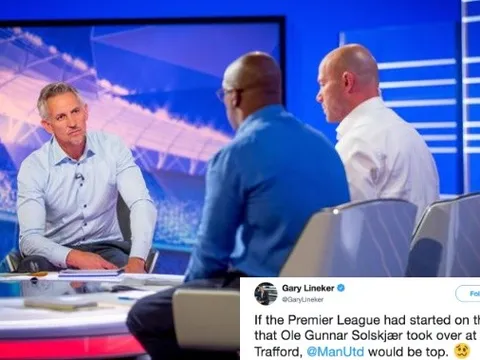 'Man Utd sẽ dẫn đầu nếu Premier League rơi vào ngày đầu tiên Solskjaer cầm quân'